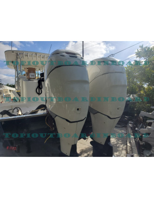 PAIR TWIN USED 2013 Mercury 300 HP Verado 4 Stroke XXL 30” Outboard Motor SALE!!