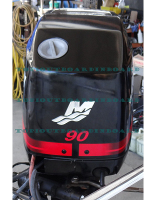 Used For good 2003 Mercury 90 HP Carbureted 2 Stroke Outboard Motor