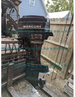 1987 Mercury 35 HP Outboard - LOW HOURS - Used and Retest , working very well.