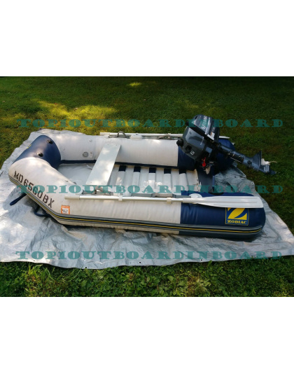 Zodiac Inflatable boat, C-240, 7 feet 11in with 6 HP Yamaha outboard gas engine - used like new
