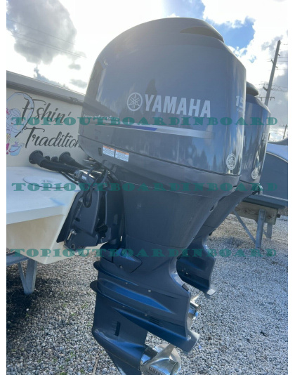  2012 YAMAHA 150hp FOUR 4 STROKE LF150XA OUTBOARD MOTOR BOAT ENGINE - LOW HOURS OF USE