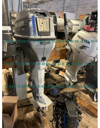 1999 Johnson 50 hp Carb 2-Stroke 20&quot; Outboard Boat Motor Evinrude