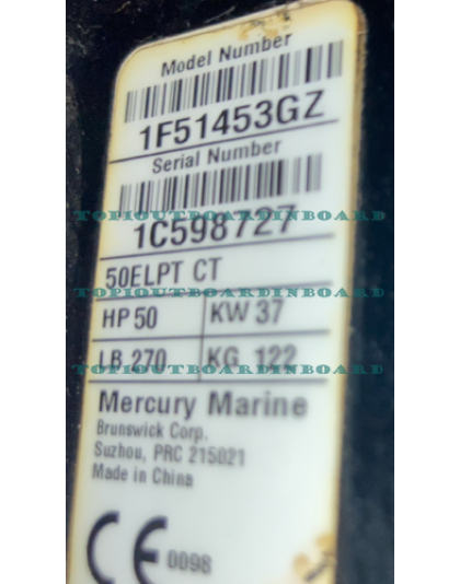 USED SALT WATER 2019 Mercury 50 HP Outboard Four Stroke Motor