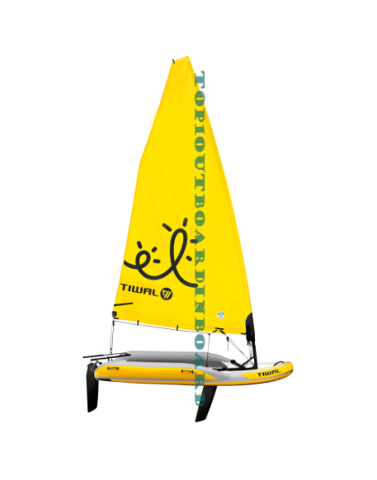 Tiwal Boat 2L &amp; 71 ft² furling sail For Sale